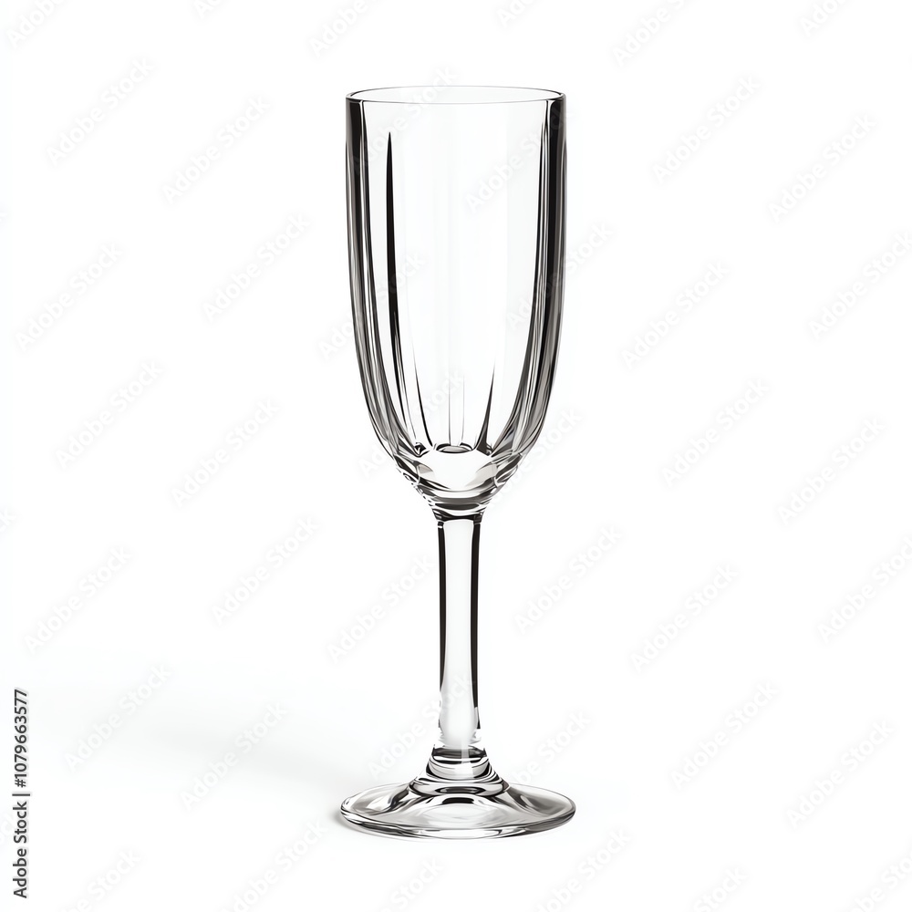 Elegant champagne flute on a white isolated background, perfect for celebrations and special occasions. Elegant champagne flute on a white isolated background, perfect for celebrations and special occasions.