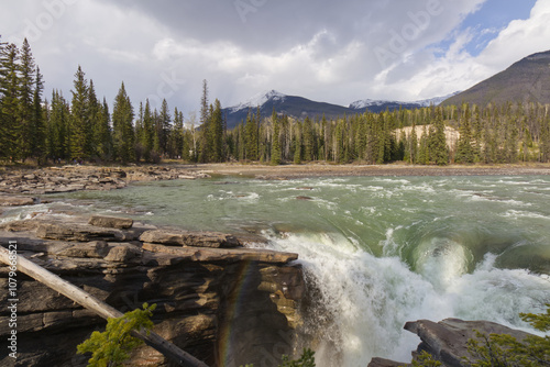 Athabasca Falls in the Spring photo