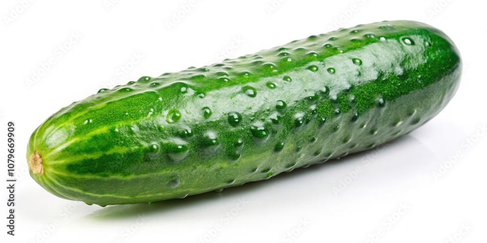 Fresh Green Cucumber on White Background - Vibrant Organic Produce, Healthy Eating, Natural Food Photography, Culinary Ingredients, Fresh Vegetables, Clean Aesthetic, Minimalist Style Fresh Green Cucumber on White Background - Vibrant Organic Produce, Healthy Eating, Natural Food Photography, Culinary Ingredients, Fresh Vegetables, Clean Aesthetic, Minimalist Style