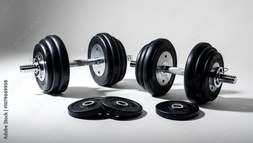dumbbell isolated on white background dumbbell isolated on white background