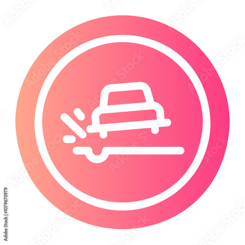 pothole Gradient icon