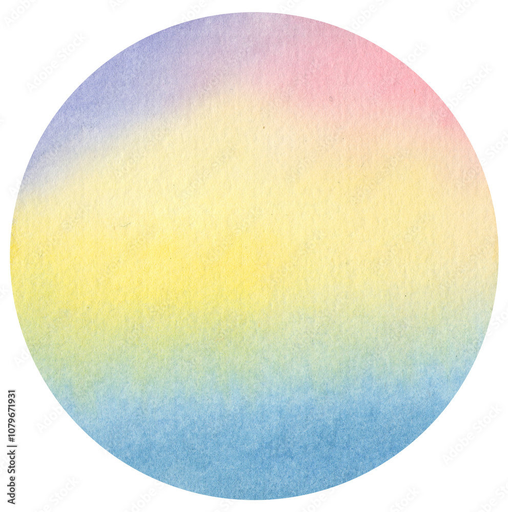 Watercolor hand painted circles rainbow gradient texture. Watercolour circle elements for design. Watercolor hand painted circles rainbow gradient texture. Watercolour circle elements for design.