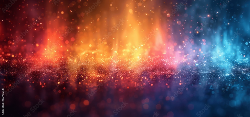 Fototapeta premium Grainy Gradient Background Dark Blue Orange Red Yellow White Abstract Glowing Grainy Film Effect Noise Texture Banner Poster Design