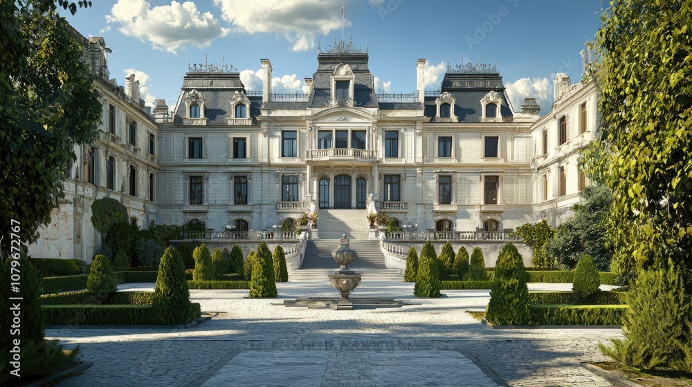 Fototapeta premium A grand historical palace or castle representing the opulence of a royal dynasty