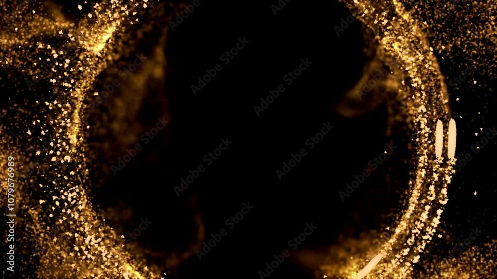 hole of gold particle