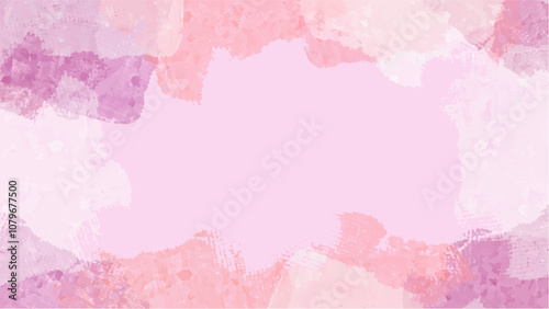 Abstract pink watercolor background.Hand painted watercolor. vector