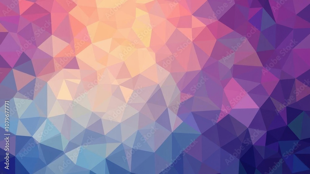 Fototapeta premium Abstract background of colorful geometric shapes filled wallpaper, wallpaper, background