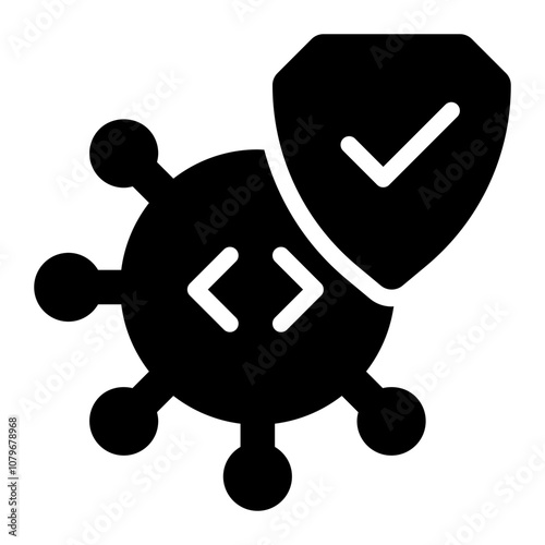 anti malware, anti virus, antivirus, virus, malware, protection, security, computer security, cyber security solid or glyph icon