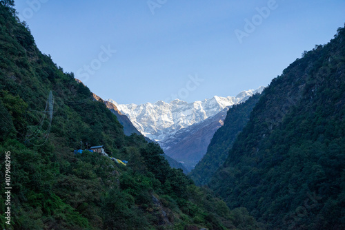 Kedarnath Dham Valley in the early morning