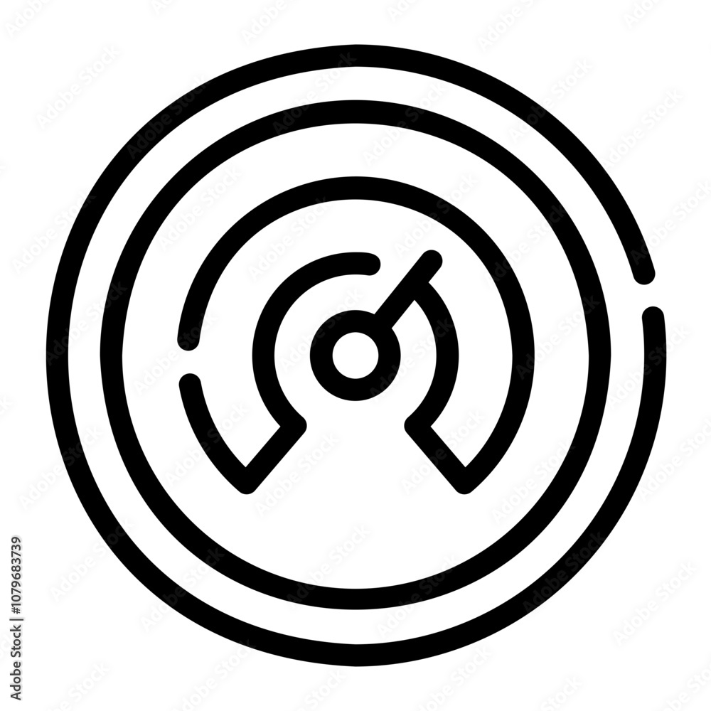 speed limit Line Icon speed limit Line Icon