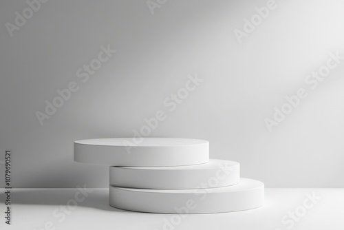 Minimalist White Product Display Platform