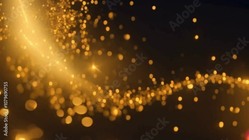 background with golden bubbles