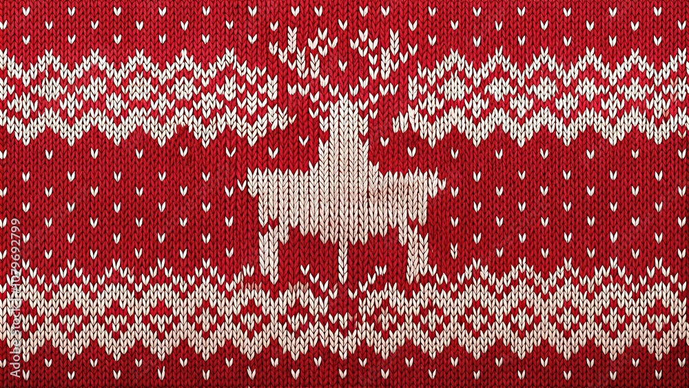 Christmas reindeer sweater pattern for background texture Christmas reindeer sweater pattern for background texture