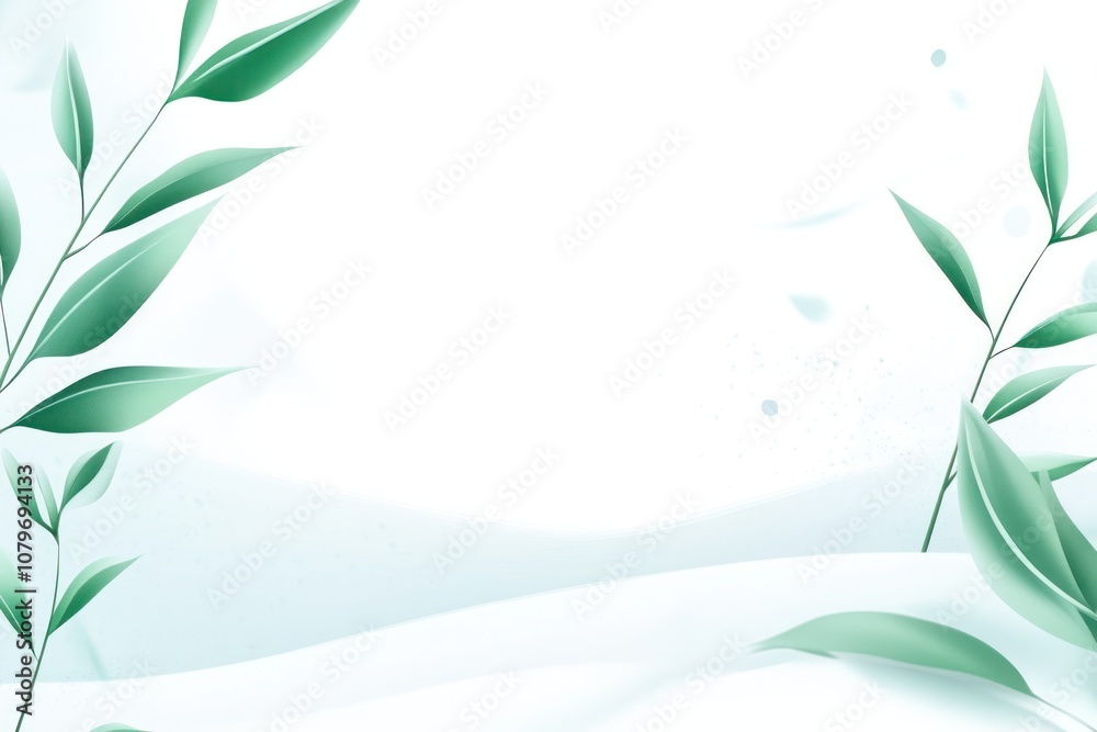 A serene background featuring green leaves and soft gradients, ideal for nature-themed designs. A serene background featuring green leaves and soft gradients, ideal for nature-themed designs.