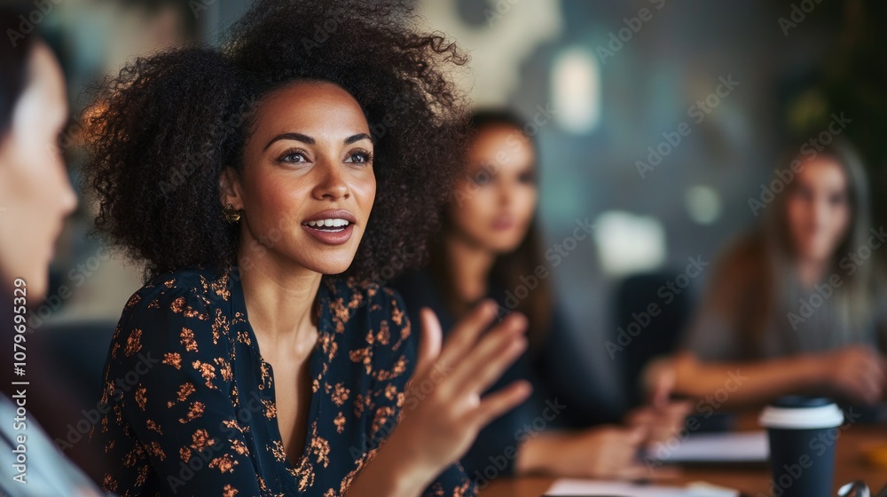 Businesswoman Presenting Ideas Businesswoman Presenting Ideas