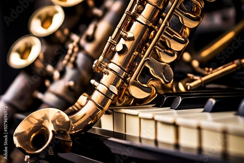 saxophone keys detail