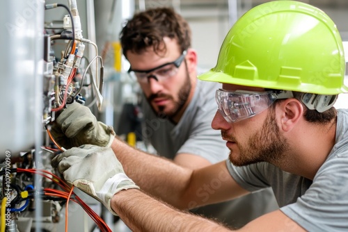 Trainees Gaining Hands-on Experience in Commercial HVAC Systems Installation and Maintenance