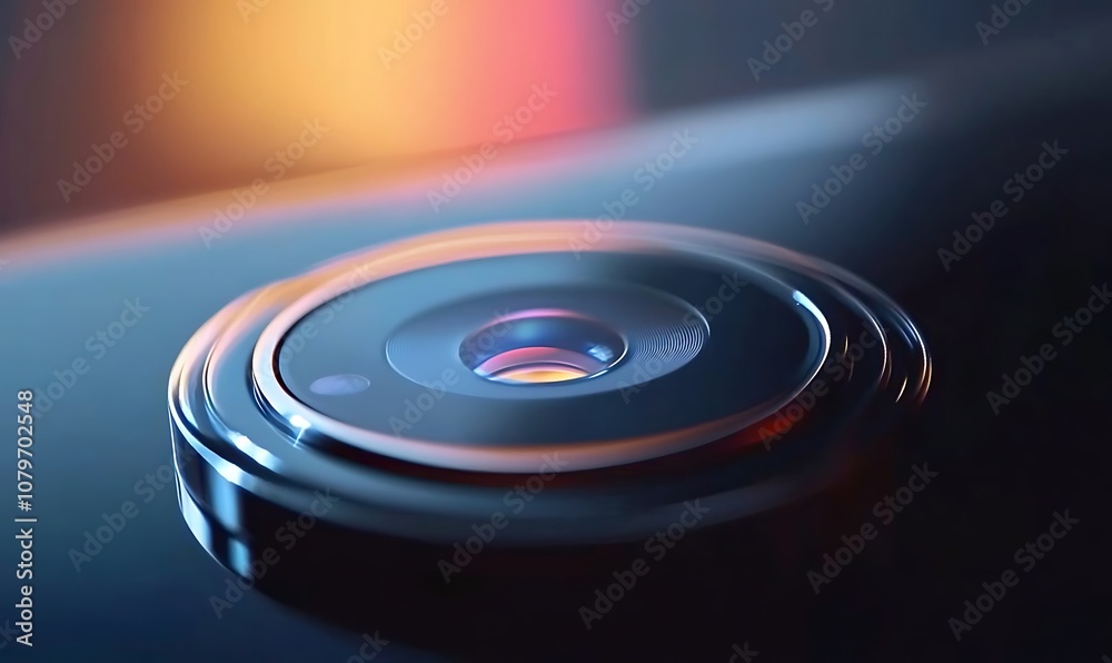 close-up of a phone's camera lens close-up of a phone's camera lens