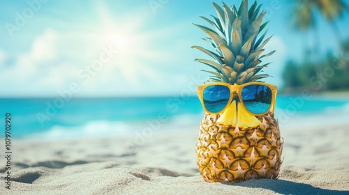 Cool Pineapple on the Beach