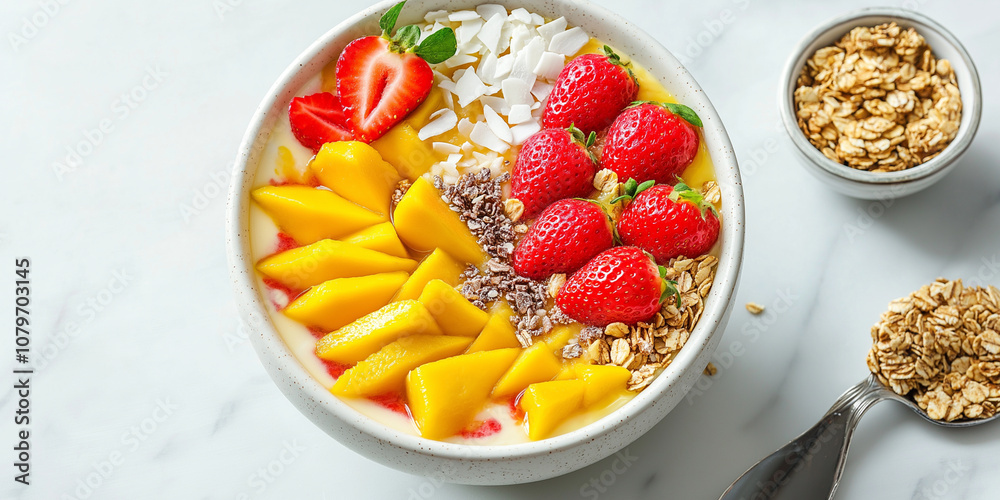 Smoothie Bowl with Mango and Coconut Smoothie Bowl with Mango and Coconut