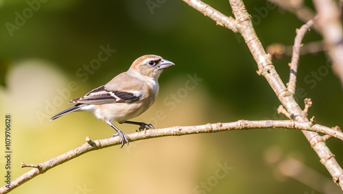 The hawfinch (Coccothraustes coccothraustes) photo