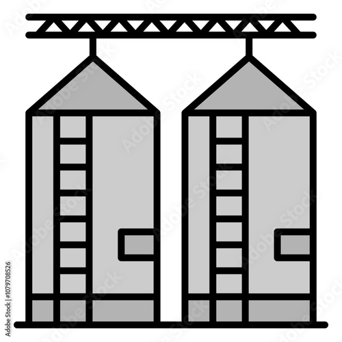 Illustration of Silo Filled Icon