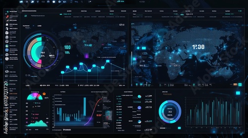 Illustrate a dashboard summarizing key financial data, with metrics for easy reference