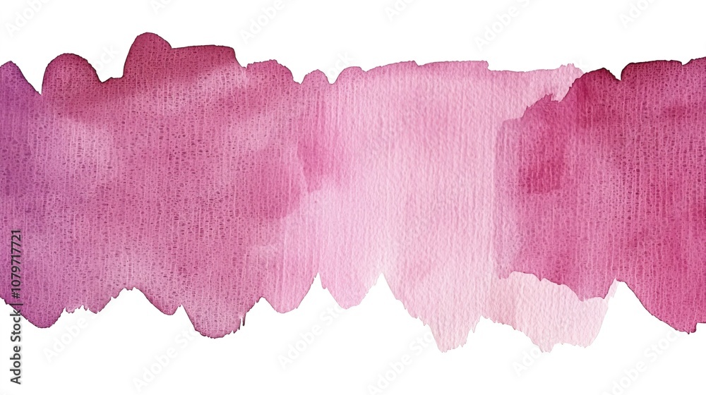 Obraz premium Paint on a canvas Concept. Subtle Pink Watercolor Wash on Canvas