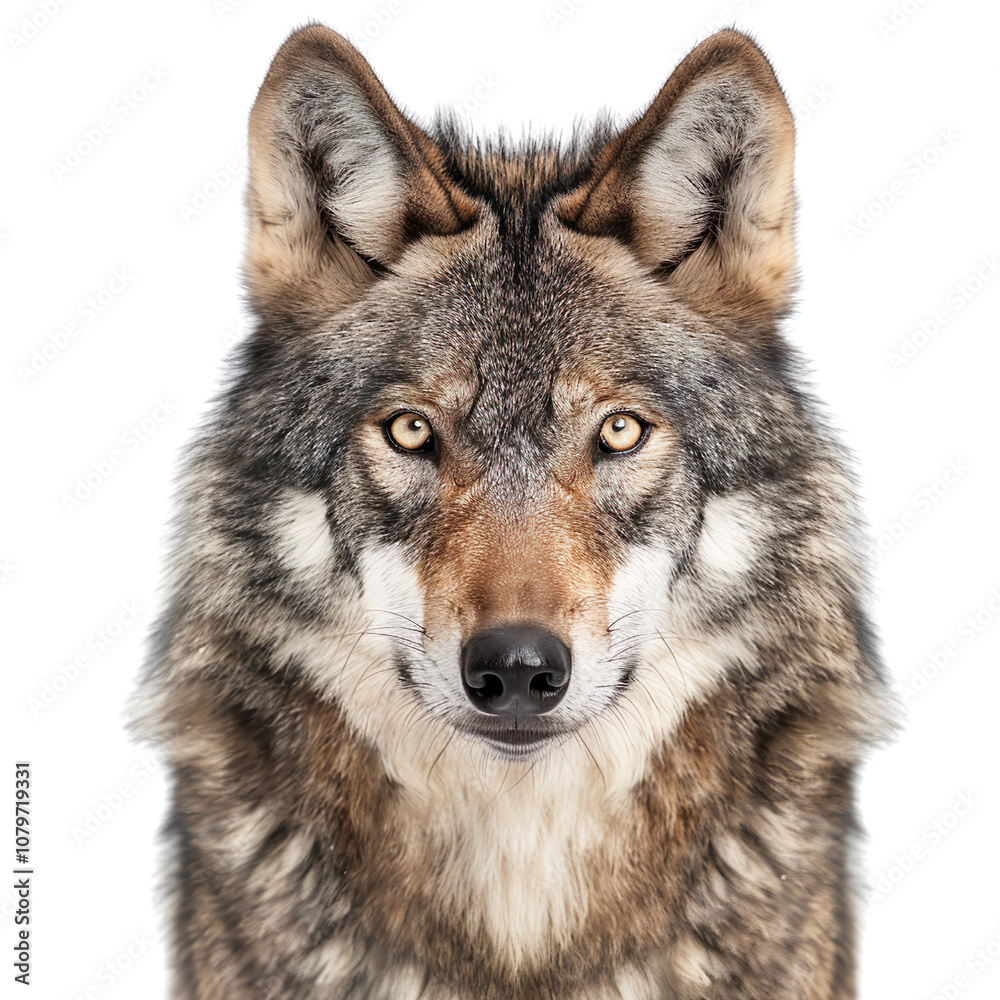 A wolf isolated on a transparent background A wolf isolated on a transparent background