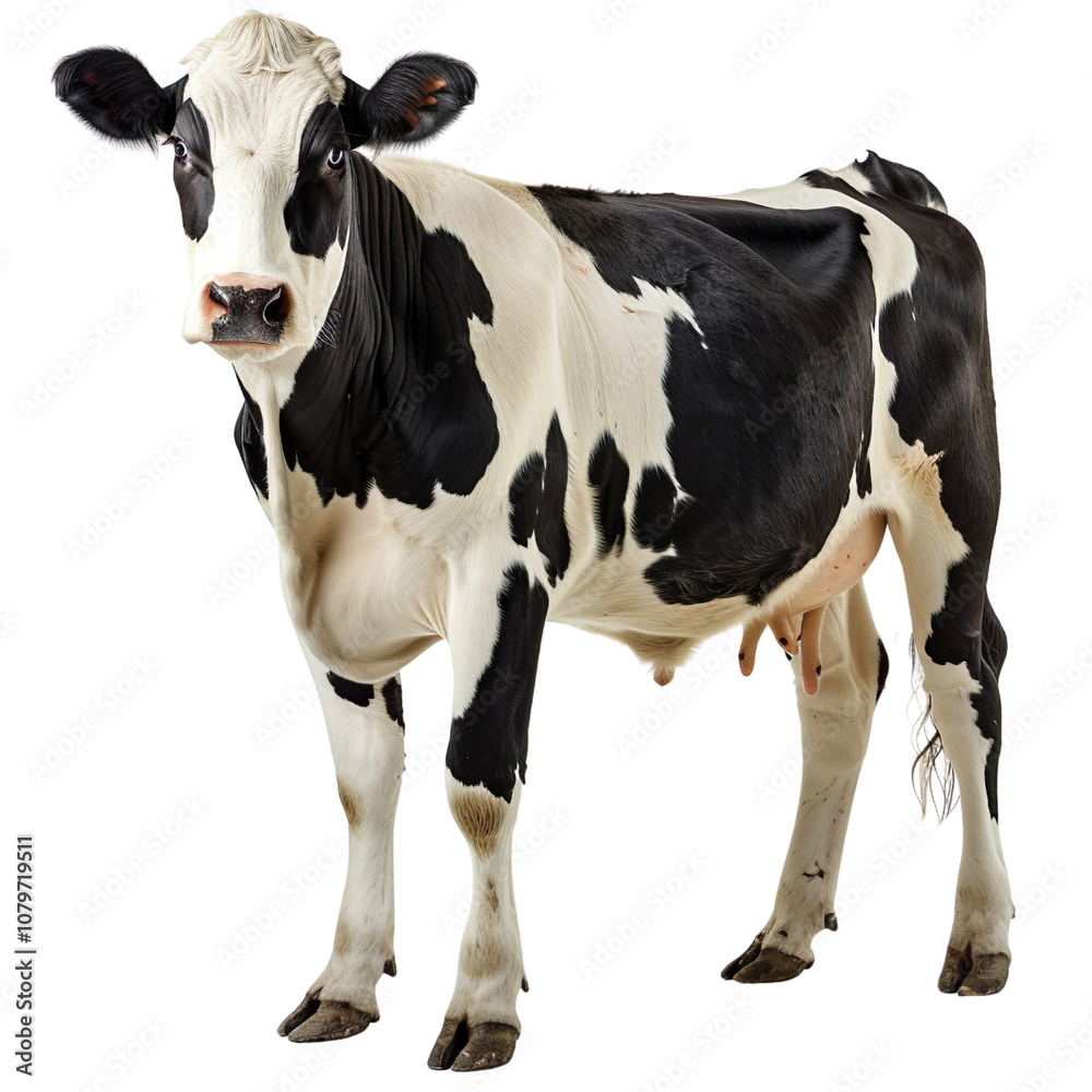 A cow isolated on a transparent background A cow isolated on a transparent background