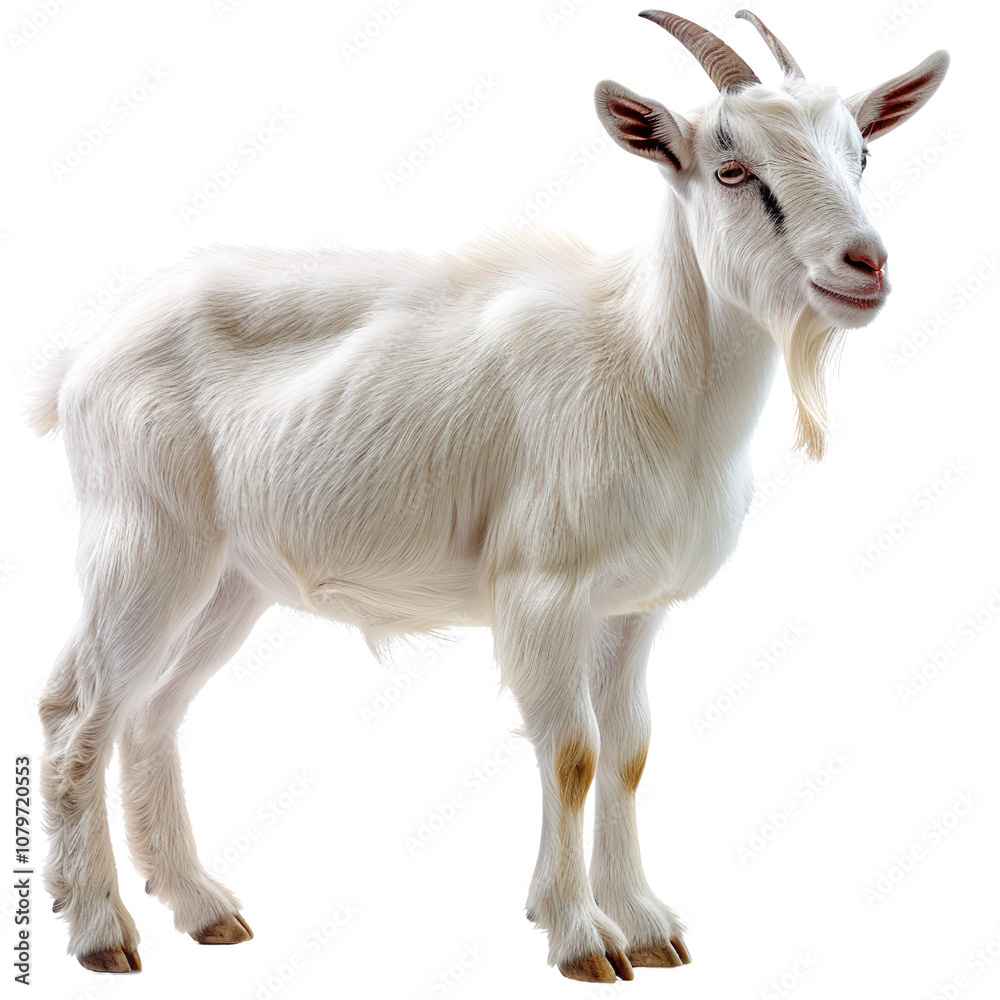 A goat isolated on a transparent background A goat isolated on a transparent background