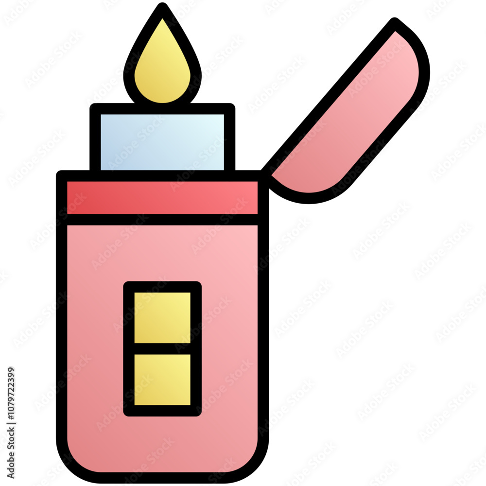 lighter vector black outline icon design lighter vector black outline icon design