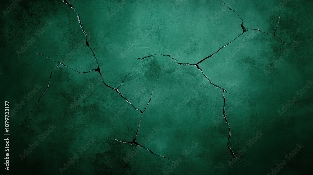 Obraz premium Rustic Green Grunge Concrete Wall Texture