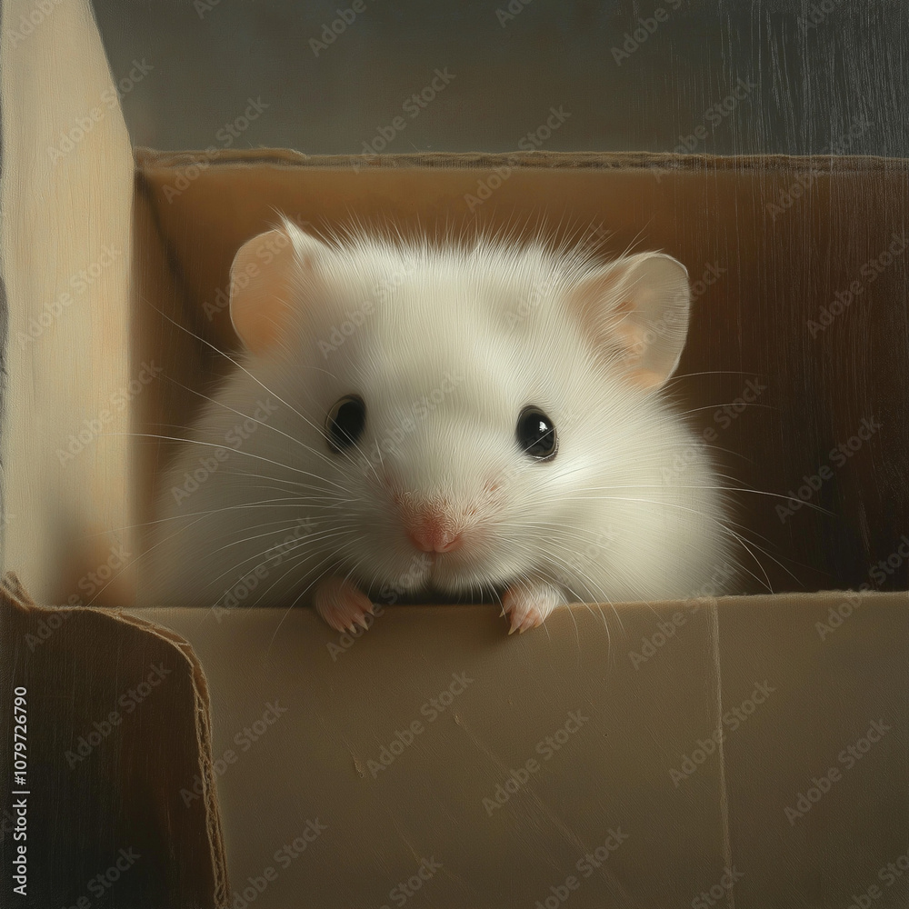 Obraz premium rat in a box