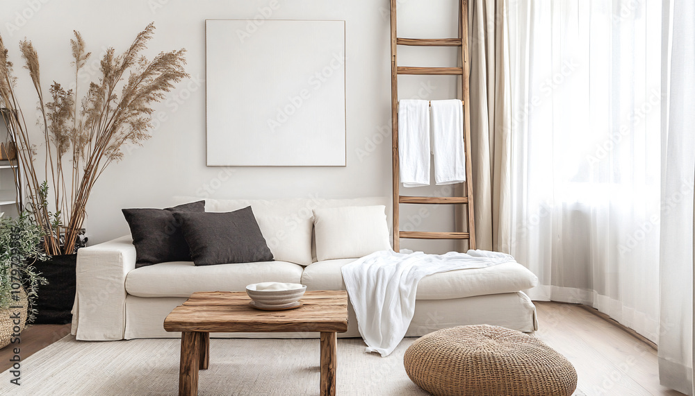 Fototapeta premium Fresh minimalist interior design ideas, each one unique