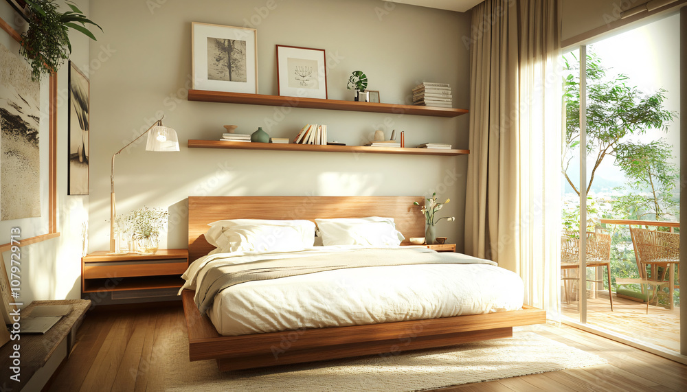 Fototapeta premium Fresh minimalist interior design ideas, each one unique