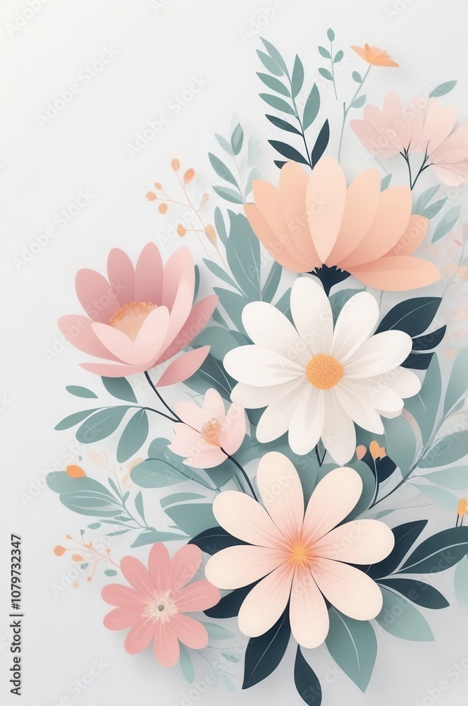 Layered Paper Flower Artwork Layered Paper Flower Artwork
