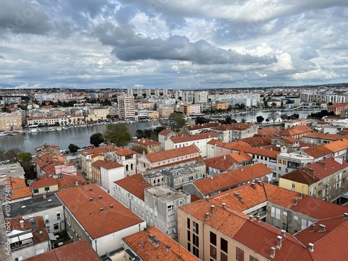 Lookout Bell Tower of St. Anastasia or the view of the old city center of Zadar from the Zadar Cathedral Bell Tower (Croatia) - Vidikovac Zvonik sv. Stošije ili pogled na Zadar sa zvonika katedrale