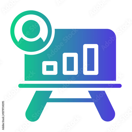 presentation Gradient icon