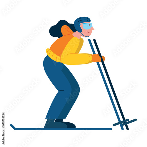 biathlon player woman