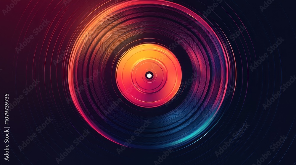 Abstract Vinyl Record Design Abstract Vinyl Record Design