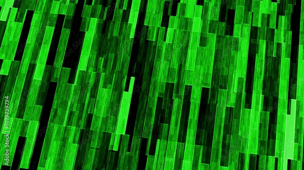Abstract background with green lines animation pattern. Line moving loop digital 4k Abstract background with green lines animation pattern. Line moving loop digital 4k