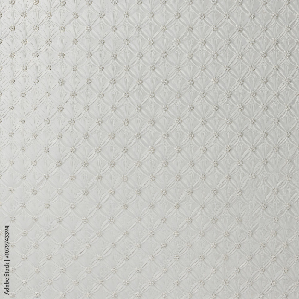 Fototapeta premium Elegant white on whit Phoenix This image shows a subtle Seamless Texture wallpaper. Ai generated 