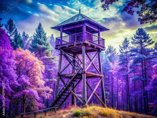 Purple watchtower, a whisper of magic. Endless possibilities await.