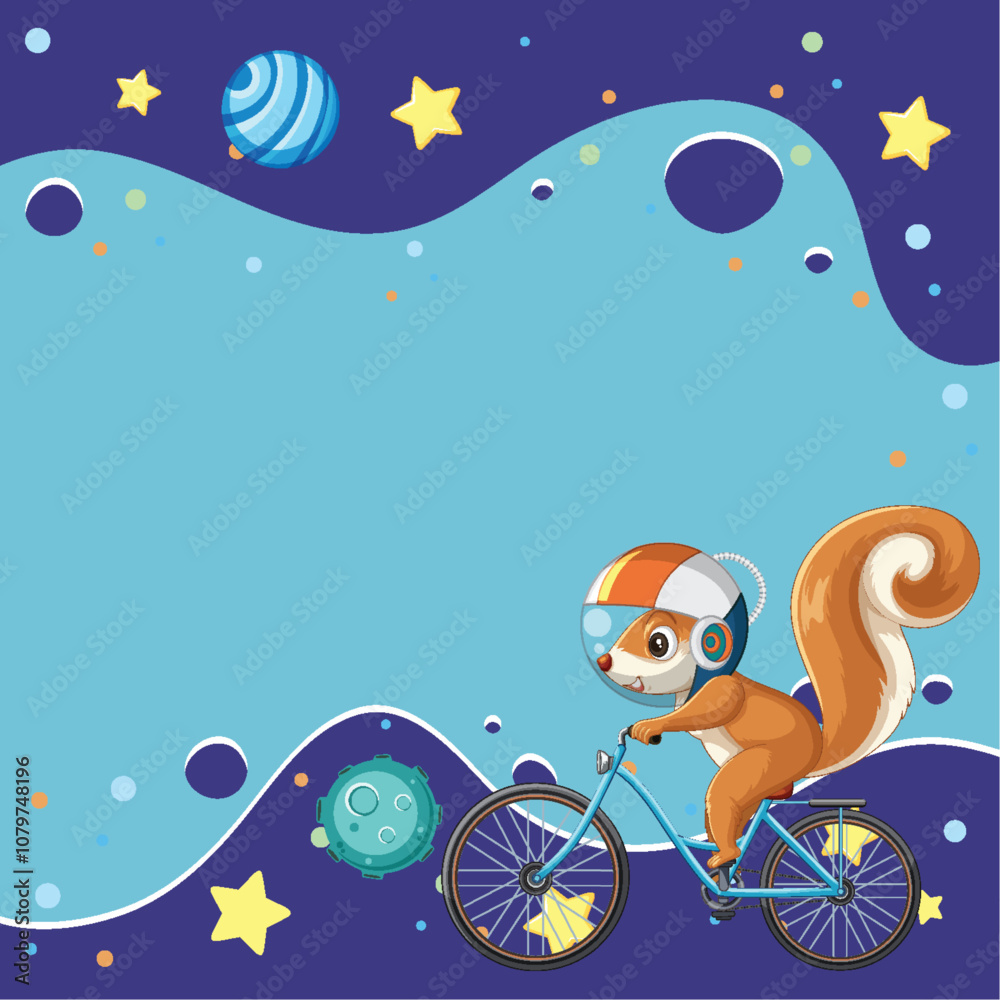 Space Adventure with Cycling Squirrel Space Adventure with Cycling Squirrel