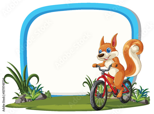 Squirrel Riding a Bicycle Adventure