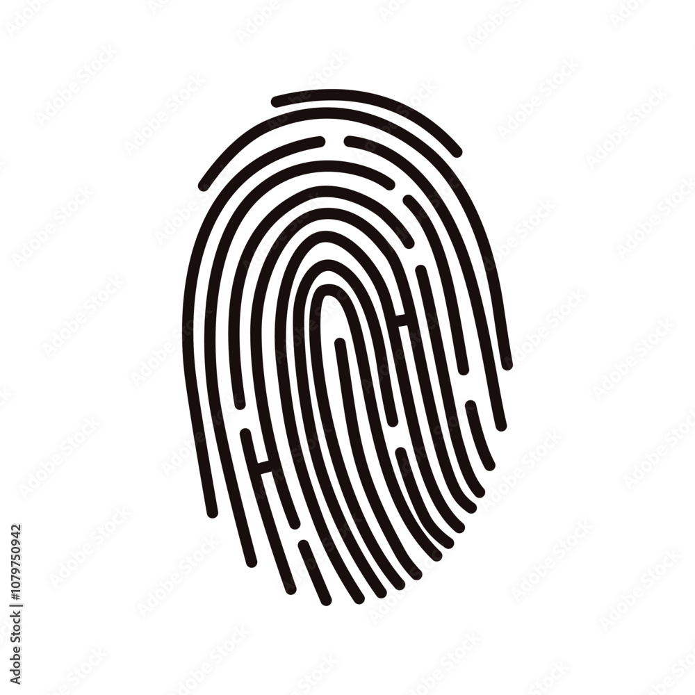 simple black fingerprint icon simple black fingerprint icon