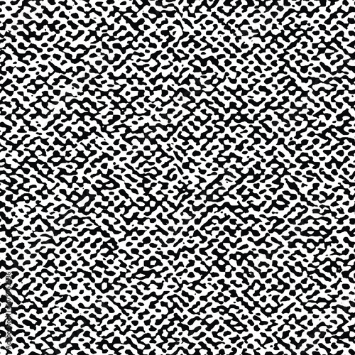 	
Seamless pattern, rough vector background, black and white	
