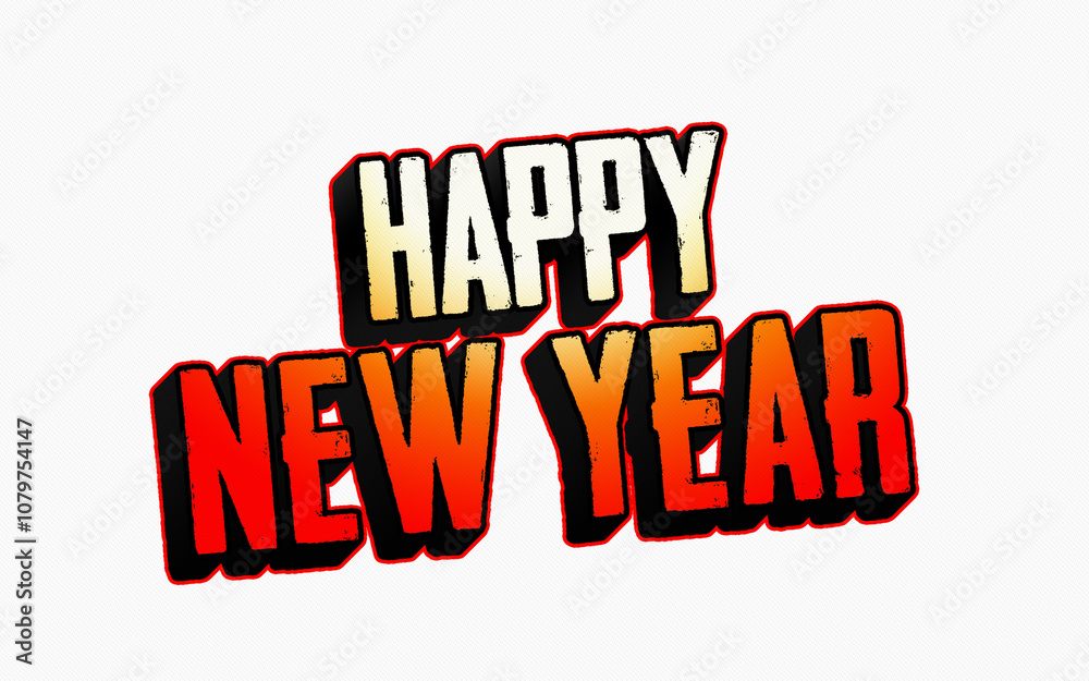 Happy New Year Text Effect Transparant Background Happy New Year Text Effect Transparant Background