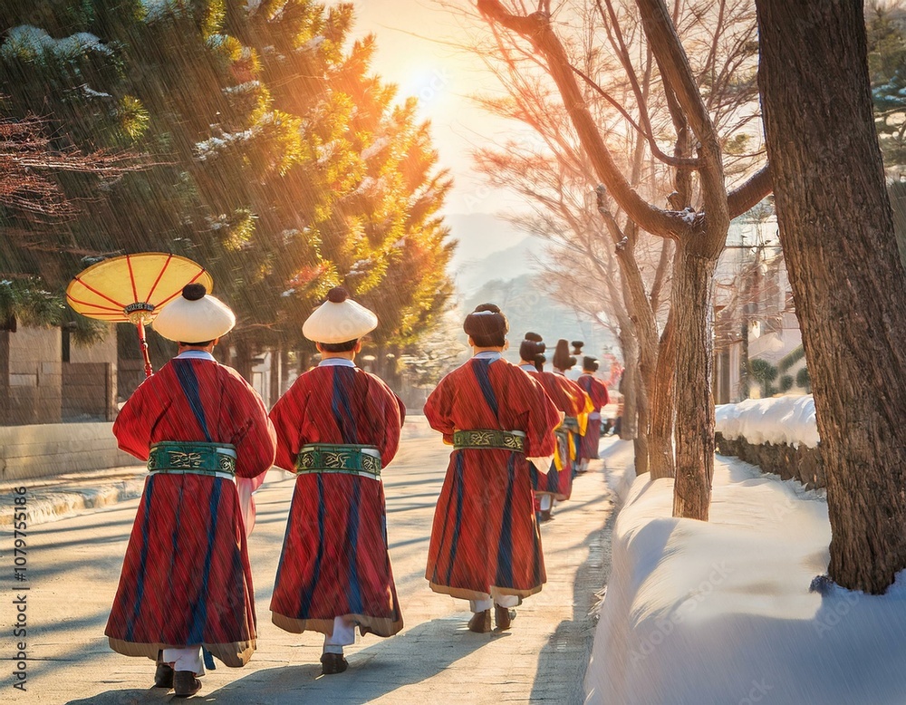 Carolers in the Snowy Village Carolers in the Snowy Village